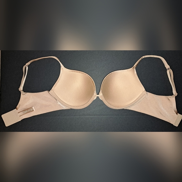 💕 NEW SKIMS Ultimate Padded Plunge Pushup Push Up Teardrop bra Nude Clay 36C - Picture 2 of 12